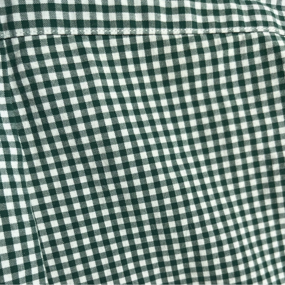 Ralph Lauren Custom Fit Green Gingham Check Button Down Shirt Men’s Size L - Picture 8 of 8